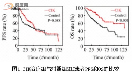 CIK治疗组与对照组疗效的比较